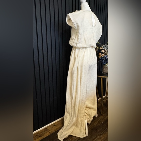 Jen's Pirate Booty Cream Gauze Jumpsuit - Picture 4 of 8